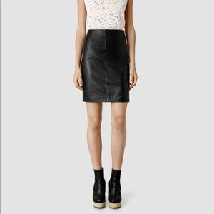 All Saints Black Pencil Skirt